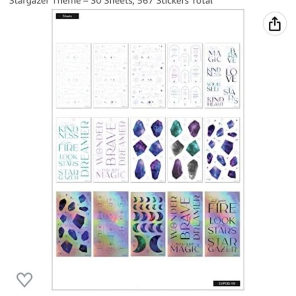 NEW Happy Planner Stargazer Sticker Book 567 Pieces - Picture 4 of 4